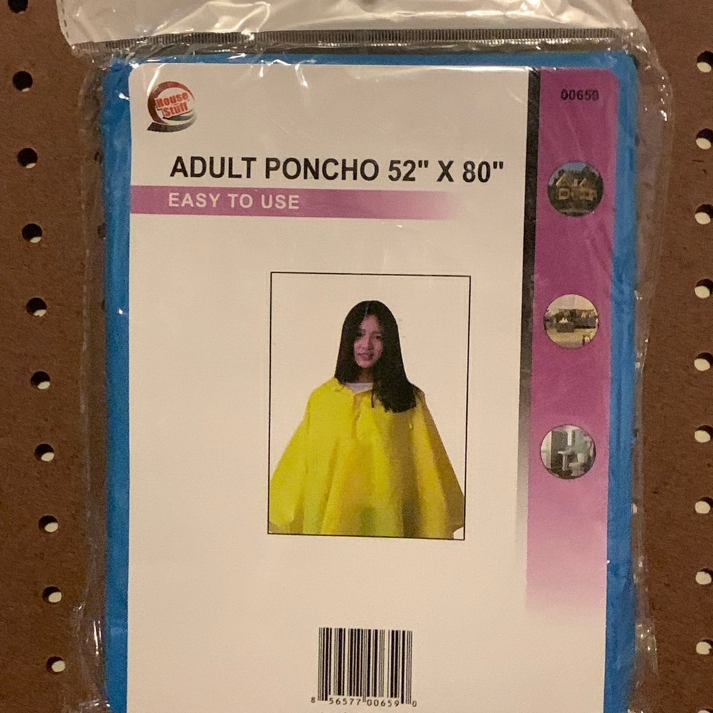 Unisex Adult Rain Poncho